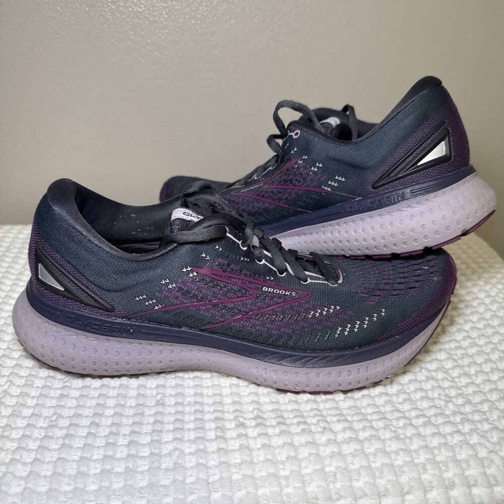 Brooks Glycerin 19 Women's Running Athletic Shoes Size 9.5 B (Medium) Purple